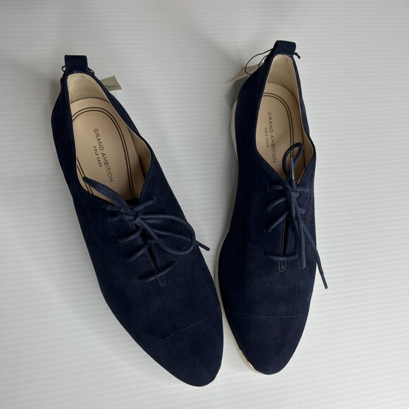 Cole Haan Shoes - Cole Haan Grand Ambition Lace Up Sneaker Womens 8.5 NWT Navy Blue Shoes